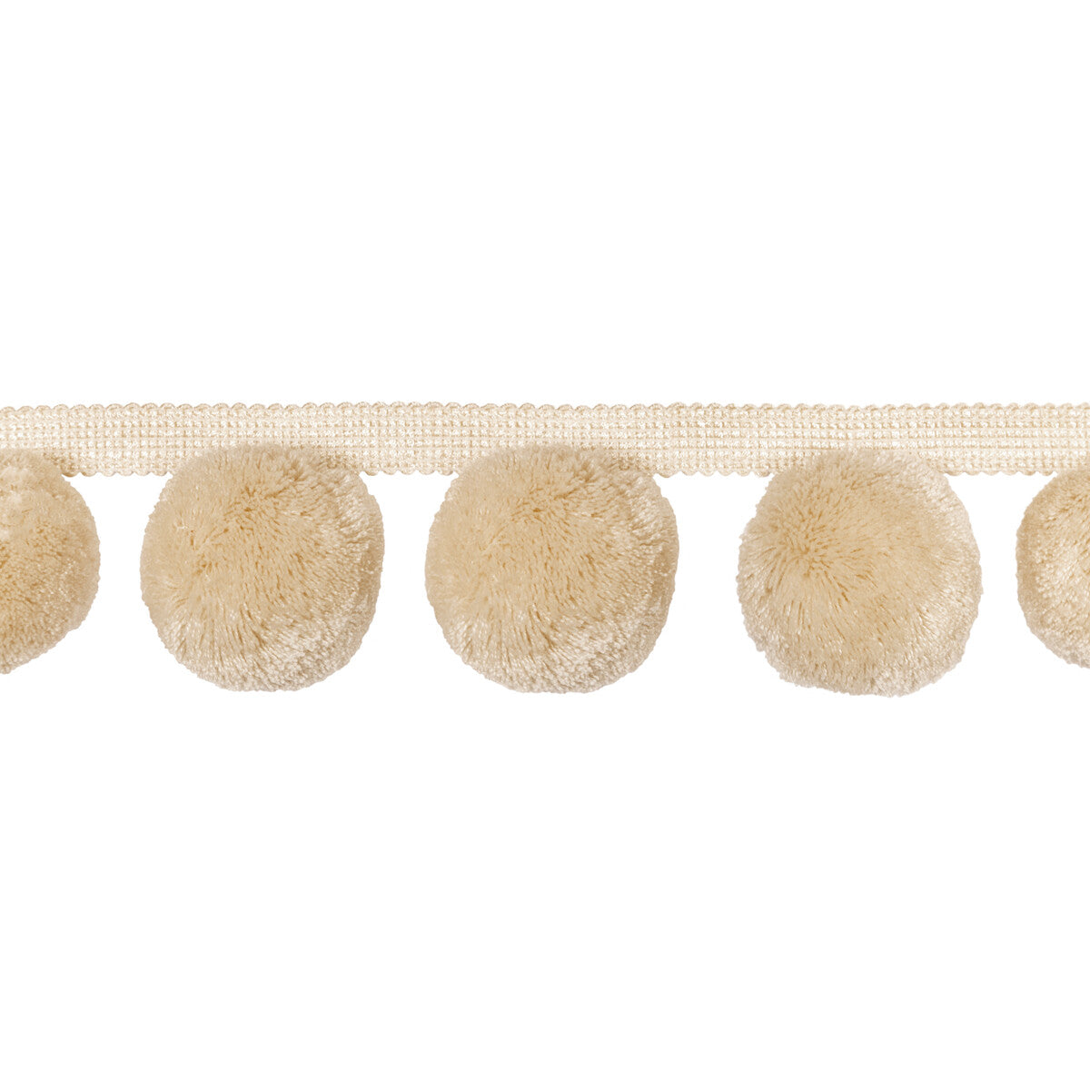 KRAVET COUTURE T30826.1.0 JUNGLE POMS CREAM TRIM - Eade's Wallpaper