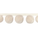KRAVET COUTURE T30826.101.0 JUNGLE POMS IVORY TRIM - Eade's Wallpaper