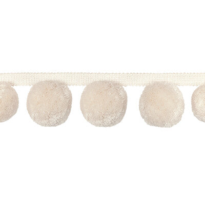KRAVET COUTURE T30826.101.0 JUNGLE POMS IVORY TRIM - Eade's Wallpaper