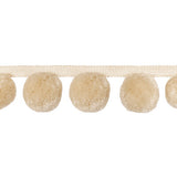 KRAVET COUTURE T30826.1.0 JUNGLE POMS CREAM TRIM - Eade's Wallpaper