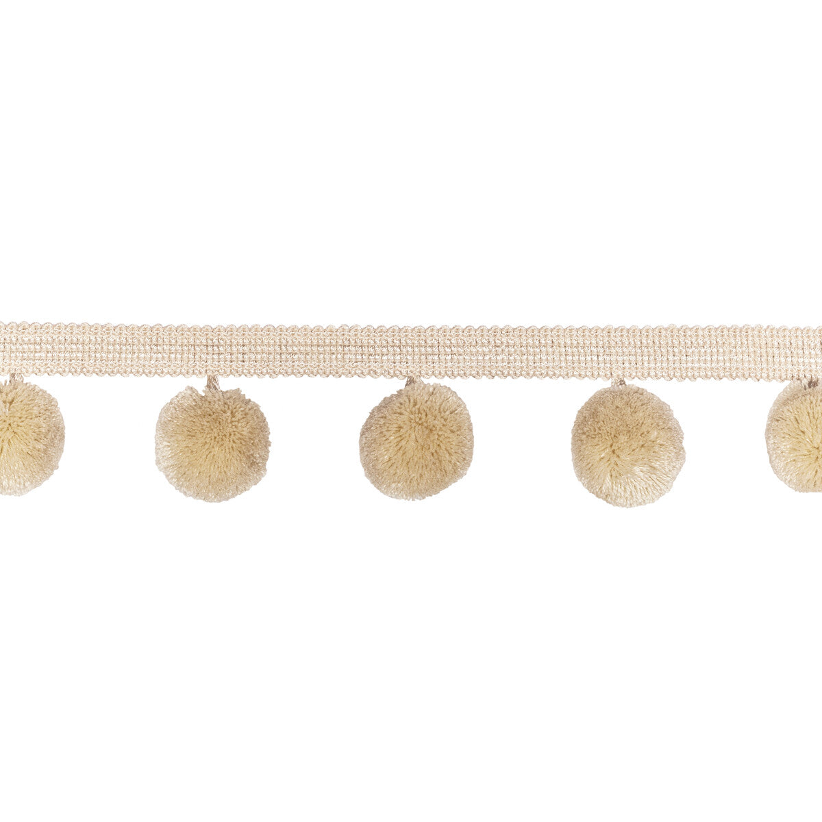 KRAVET COUTURE T30827.1.0 PARADISE POMS CREAM TRIM - Eade's Wallpaper
