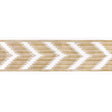 KRAVET COUTURE T30828.16.0 CHEVRON VELVET TAPE CREAM TRIM - Eade's Wallpaper