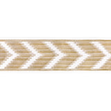KRAVET COUTURE T30828.16.0 CHEVRON VELVET TAPE CREAM TRIM - Eade's Wallpaper