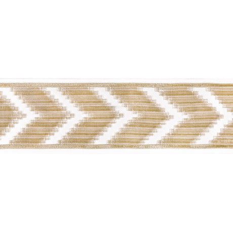 KRAVET COUTURE T30828.16.0 CHEVRON VELVET TAPE CREAM TRIM - Eade's Wallpaper