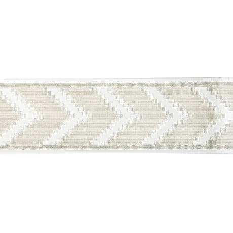 KRAVET COUTURE T30828.1601.0 CHEVRON VELVET TAPE BLANC TRIM - Eade's Wallpaper