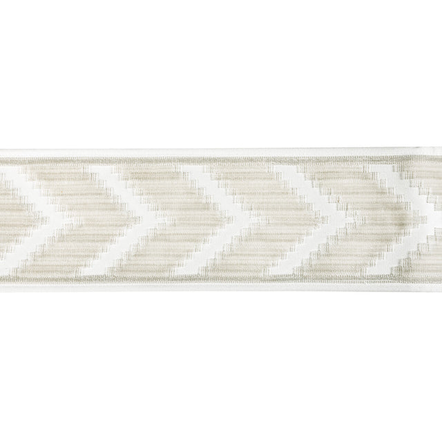 KRAVET COUTURE T30828.1601.0 CHEVRON VELVET TAPE BLANC TRIM - Eade's Wallpaper