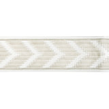 KRAVET COUTURE T30828.1601.0 CHEVRON VELVET TAPE BLANC TRIM - Eade's Wallpaper