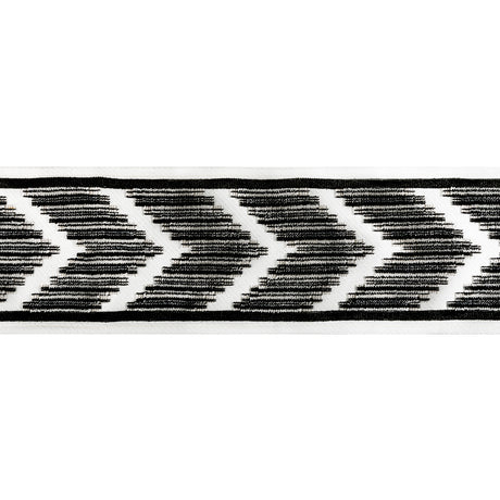 KRAVET COUTURE T30828.81.0 CHEVRON VELVET TAPE NOIR TRIM - Eade's Wallpaper