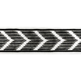 KRAVET COUTURE T30828.81.0 CHEVRON VELVET TAPE NOIR TRIM - Eade's Wallpaper