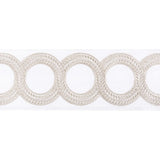 KRAVET COUTURE T30829.106.0 LOOPED TAPE PLATINUM TRIM - Eade's Wallpaper