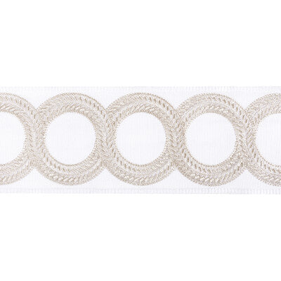 KRAVET COUTURE T30829.106.0 LOOPED TAPE PLATINUM TRIM - Eade's Wallpaper