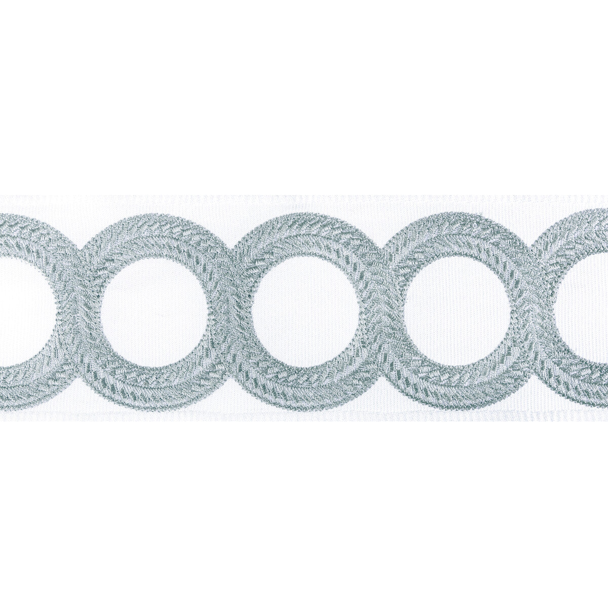 KRAVET COUTURE T30829.11.0 LOOPED TAPE SILVERMIST TRIM - Eade's Wallpaper
