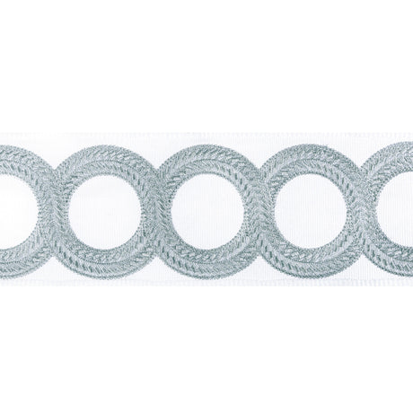 KRAVET COUTURE T30829.11.0 LOOPED TAPE SILVERMIST TRIM - Eade's Wallpaper