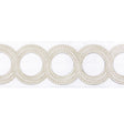 KRAVET COUTURE T30829.1611.0 LOOPED TAPE LIGHT SILVER TRIM - Eade's Wallpaper