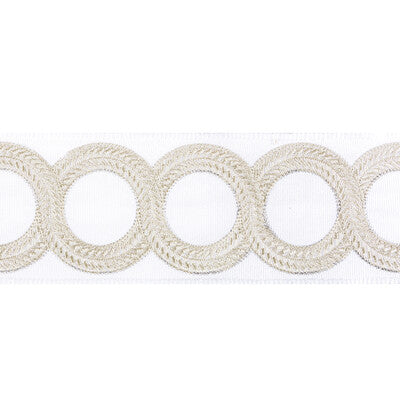KRAVET COUTURE T30829.1611.0 LOOPED TAPE LIGHT SILVER TRIM - Eade's Wallpaper