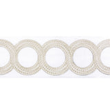KRAVET COUTURE T30829.1611.0 LOOPED TAPE LIGHT SILVER TRIM - Eade's Wallpaper
