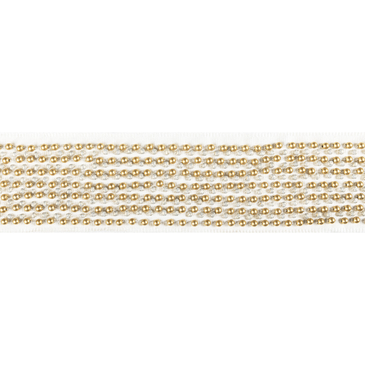 KRAVET COUTURE T30832.416.0 GALAXY BEAD TAPE GOLD TRIM - Eade's Wallpaper