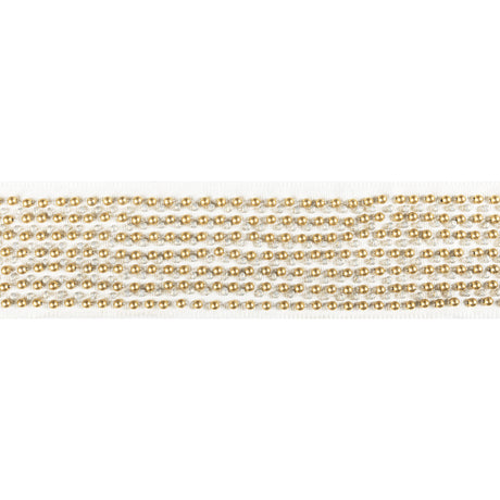 KRAVET COUTURE T30832.416.0 GALAXY BEAD TAPE GOLD TRIM - Eade's Wallpaper