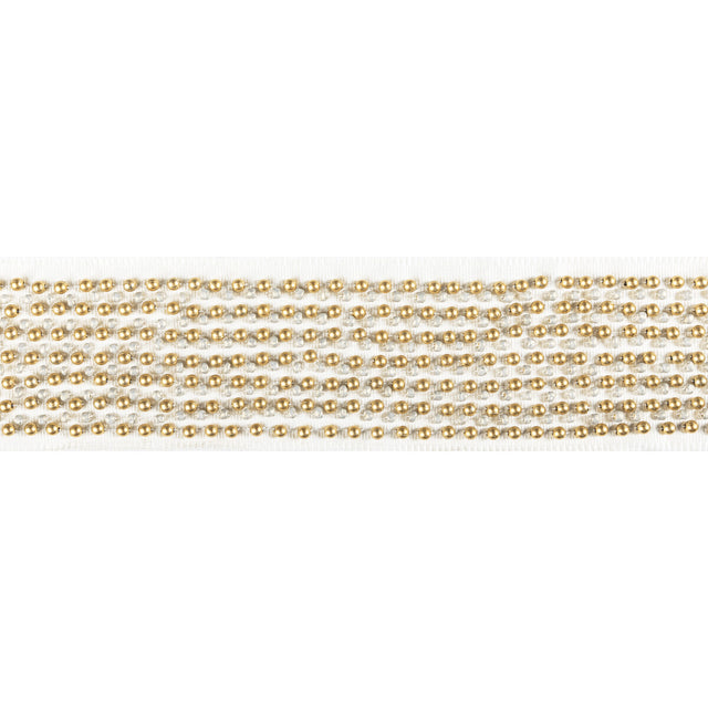 KRAVET COUTURE T30832.416.0 GALAXY BEAD TAPE GOLD TRIM - Eade's Wallpaper
