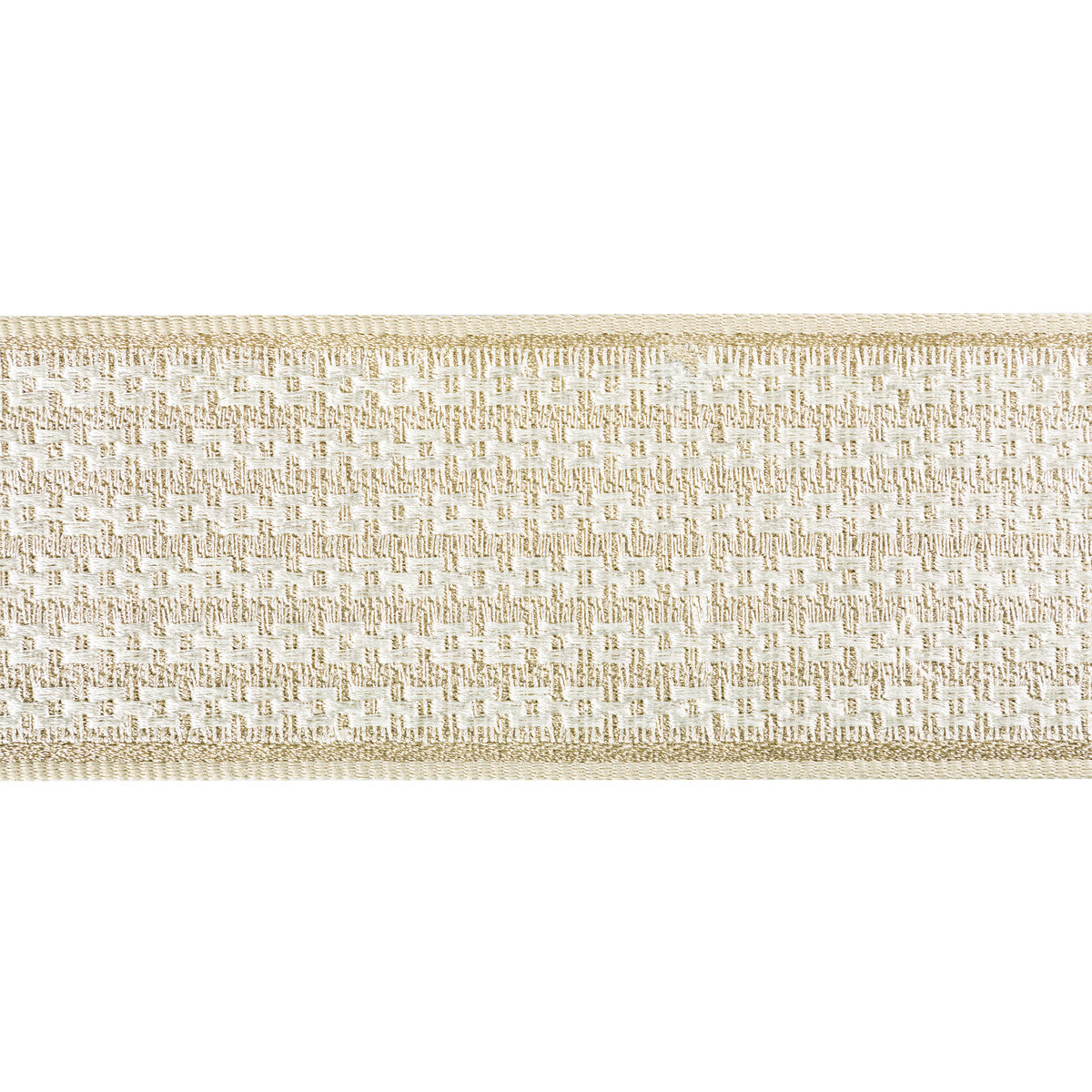 KRAVET COUTURE T30833.16.0 CHAINLINK TAPE CHAMPAGNE TRIM - Eade's Wallpaper