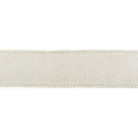 KRAVET COUTURE T30836.11.0 LUXE BEAD TAPE SILVER TRIM - Eade's Wallpaper