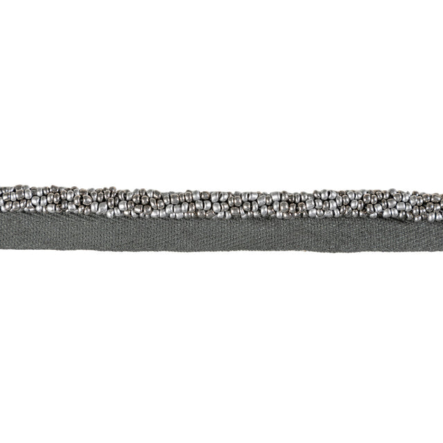 KRAVET COUTURE T30837.11.0 LUXE BEAD CORD PLATINUM TRIM - Eade's Wallpaper
