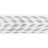 KRAVET COUTURE T30839.11.0 CHEVRON WIDE TAPE SILVER TRIM - Eade's Wallpaper