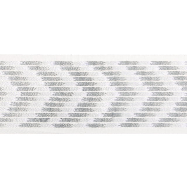KRAVET COUTURE T30839.11.0 CHEVRON WIDE TAPE SILVER TRIM - Eade's Wallpaper
