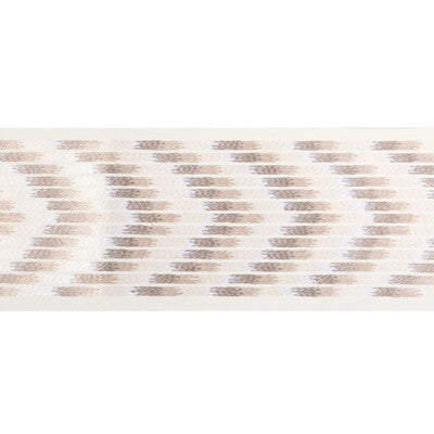 KRAVET COUTURE T30839.1611.0 CHEVRON WIDE TAPE STONE TRIM - Eade's Wallpaper