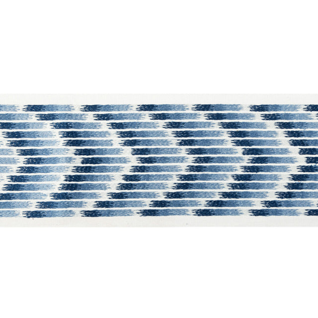 KRAVET COUTURE T30839.550.0 CHEVRON WIDE TAPE INDIGO TRIM - Eade's Wallpaper