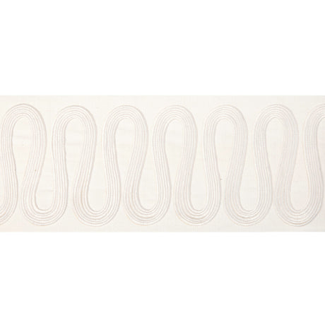KRAVET COUTURE T30840.1.0 WIGGLE WIDE TAPE IVORY TRIM - Eade's Wallpaper