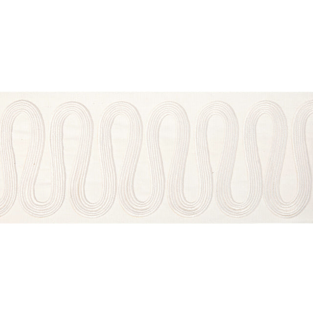KRAVET COUTURE T30840.1.0 WIGGLE WIDE TAPE IVORY TRIM - Eade's Wallpaper