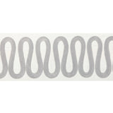 KRAVET COUTURE T30840.11.0 WIGGLE WIDE TAPE GREY TRIM - Eade's Wallpaper