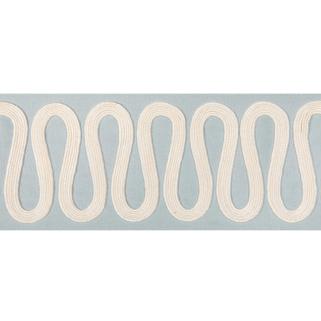 KRAVET COUTURE T30840.115.0 WIGGLE WIDE TAPE SKY TRIM - Eade's Wallpaper