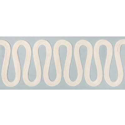 KRAVET COUTURE T30840.115.0 WIGGLE WIDE TAPE SKY TRIM - Eade's Wallpaper