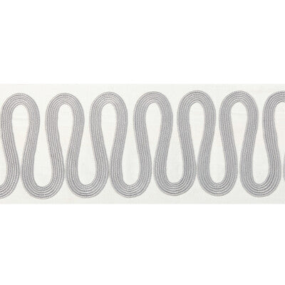 KRAVET COUTURE T30840.11.0 WIGGLE WIDE TAPE GREY TRIM - Eade's Wallpaper