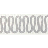 KRAVET COUTURE T30840.11.0 WIGGLE WIDE TAPE GREY TRIM - Eade's Wallpaper