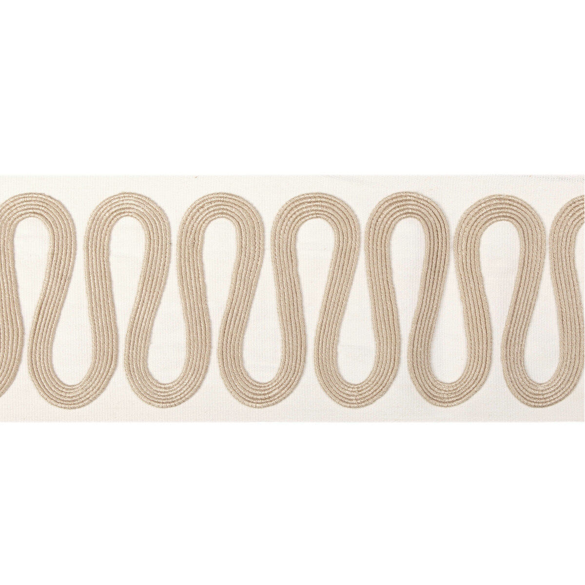 KRAVET COUTURE T30840.416.0 WIGGLE WIDE TAPE GOLD TRIM - Eade's Wallpaper