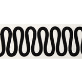 KRAVET COUTURE T30840.81.0 WIGGLE WIDE TAPE NOIR TRIM - Eade's Wallpaper
