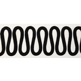 KRAVET COUTURE T30840.81.0 WIGGLE WIDE TAPE NOIR TRIM - Eade's Wallpaper