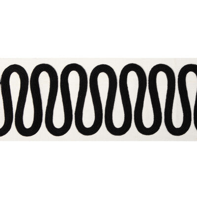 KRAVET COUTURE T30840.81.0 WIGGLE WIDE TAPE NOIR TRIM - Eade's Wallpaper