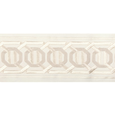 KRAVET COUTURE T30841.1.0 OCTAGON WIDE TAPE IVORY TRIM - Eade's Wallpaper