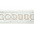 KRAVET COUTURE T30841.11.0 OCTAGON WIDE TAPE SILVER TRIM - Eade's Wallpaper