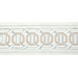 KRAVET COUTURE T30841.11.0 OCTAGON WIDE TAPE SILVER TRIM - Eade's Wallpaper
