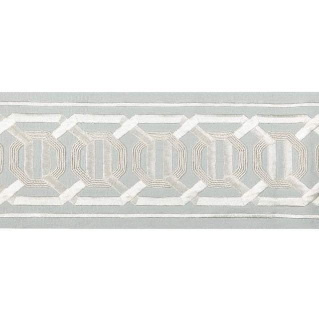 KRAVET COUTURE T30841.1311.0 OCTAGON WIDE TAPE MIST TRIM - Eade's Wallpaper