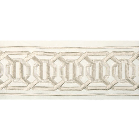 KRAVET COUTURE T30841.16.0 OCTAGON WIDE TAPE BEIGE TRIM - Eade's Wallpaper