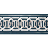 KRAVET COUTURE T30841.50.0 OCTAGON WIDE TAPE INDIGO TRIM - Eade's Wallpaper