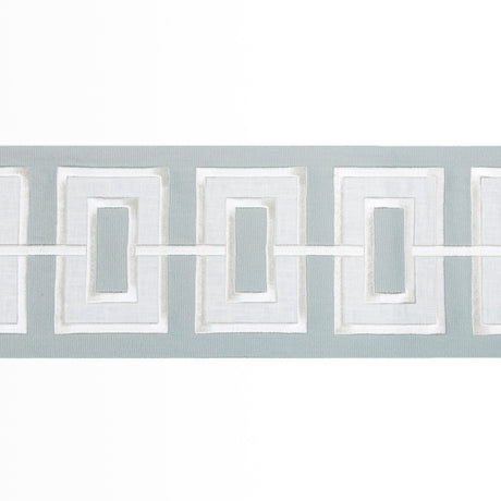 KRAVET COUTURE T30842.115.0 APPLIQUE WIDE TAPE SKY TRIM - Eade's Wallpaper