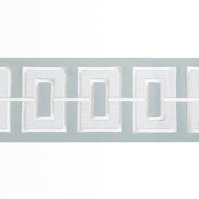 KRAVET COUTURE T30842.115.0 APPLIQUE WIDE TAPE SKY TRIM - Eade's Wallpaper