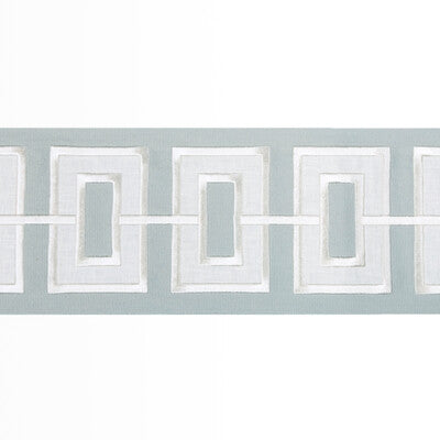 KRAVET COUTURE T30842.115.0 APPLIQUE WIDE TAPE SKY TRIM - Eade's Wallpaper